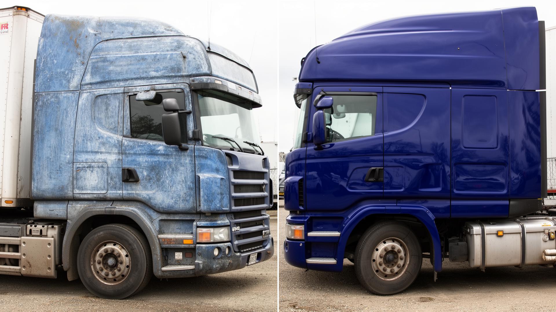 Restored fleet trucks example
