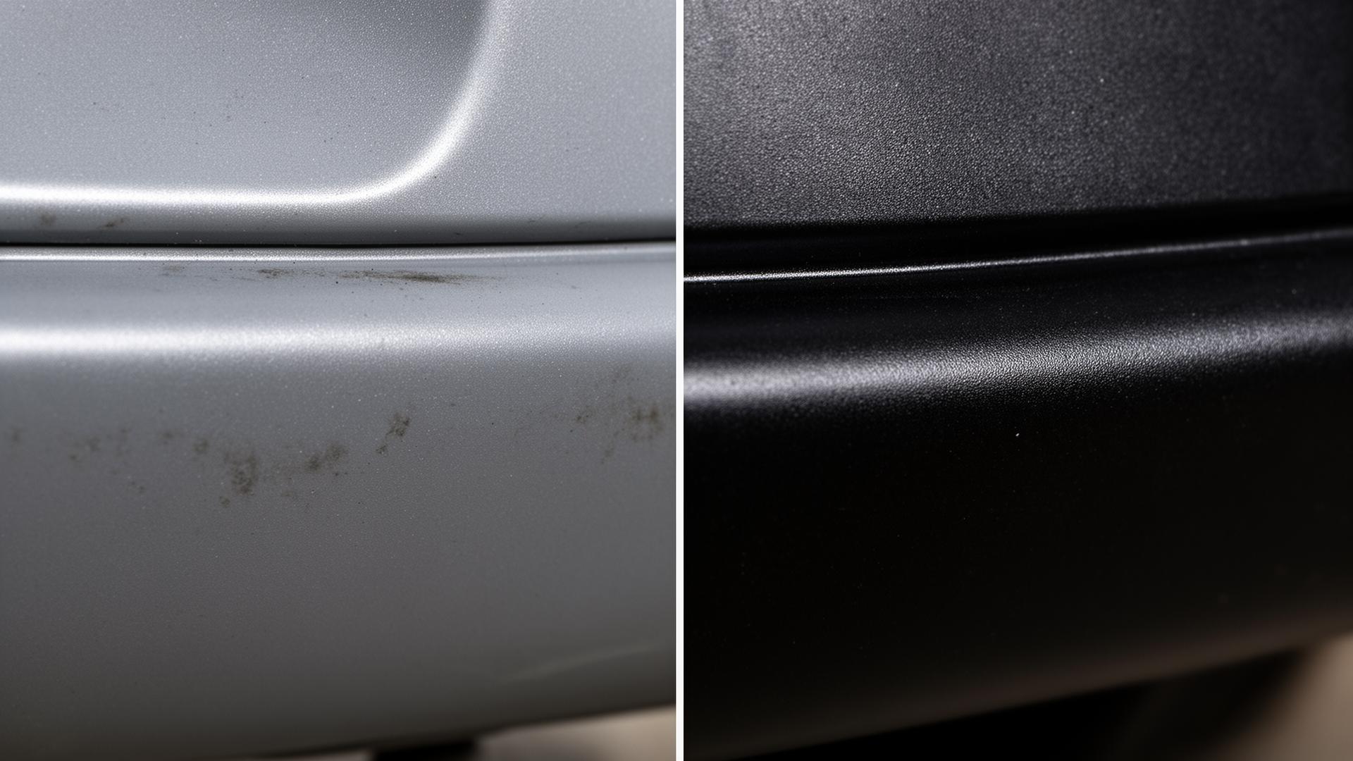 Restored plastic trim example